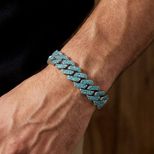Bracelet Homme Diamant Bleu - Capri