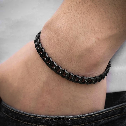 bracelet-acier-noir-homme-porte-au-poignet