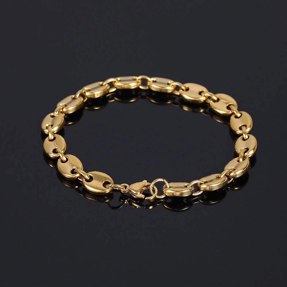 bracelet-grain-de-cafe-homme-doré
