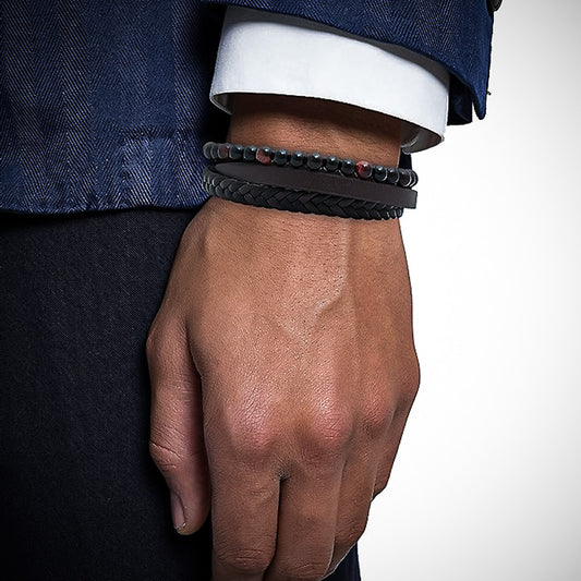 bracelet-homme-cuir-et-perle-porte