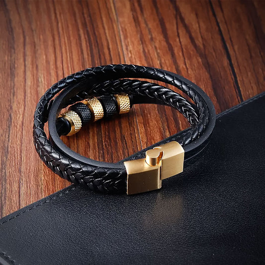 bracelet-large-en-cuir-homme_-plaquee-or