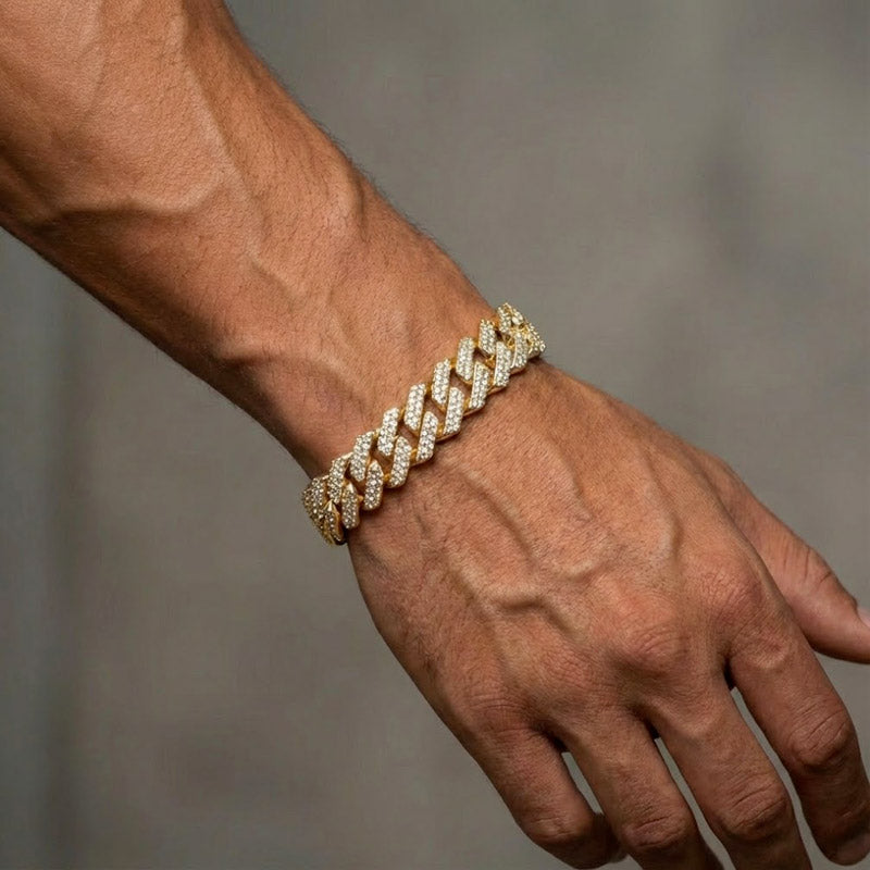 Bracelet Acier Or Diamant – Palermo