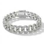 Bracelet Acier Diamant Homme - Torino