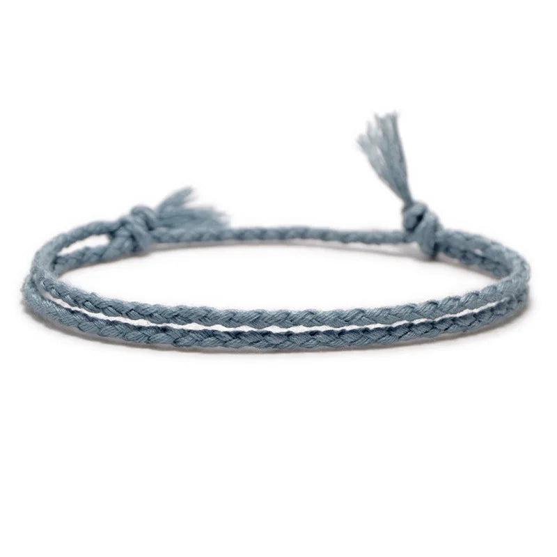 Bracelet Brésilien simple Gris pour homme