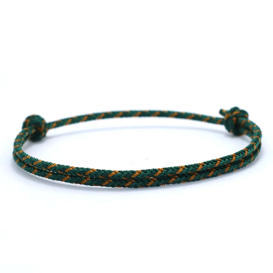 Bracelet Brésilien Homme Vert et orange