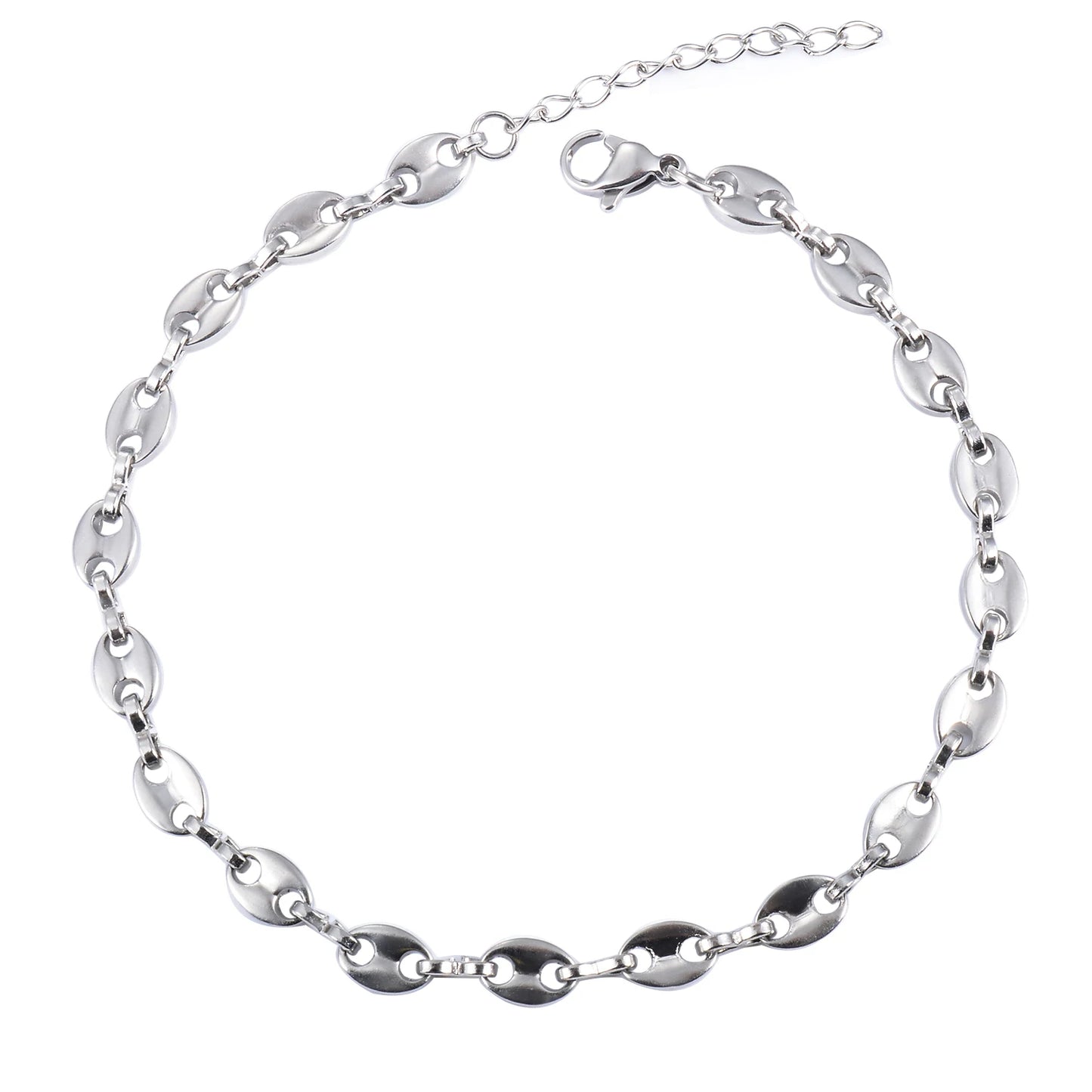 Bracelet Grain de Café Acier Inoxydable 5.2mm pour homme