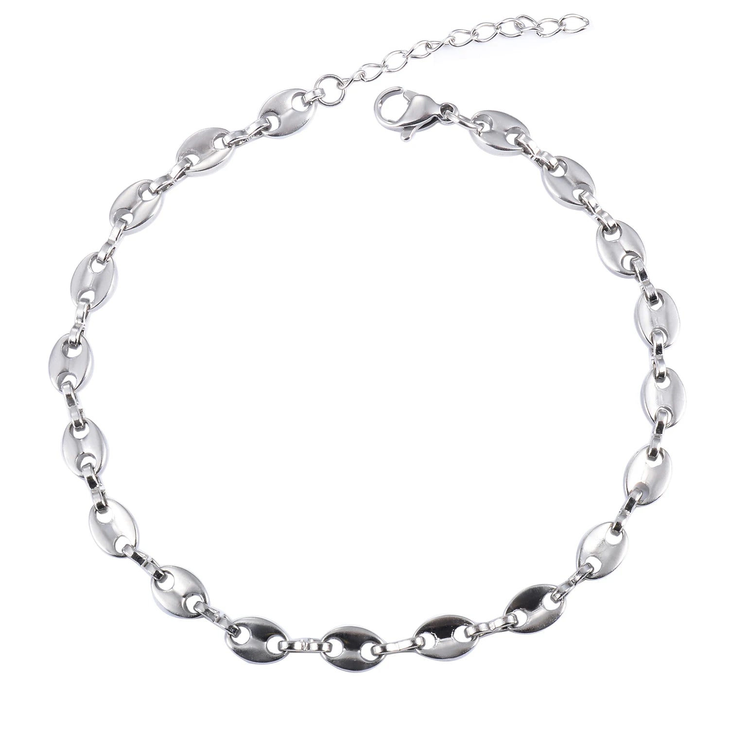 Bracelet Grain de Café Acier Inoxydable 5.2mm pour homme