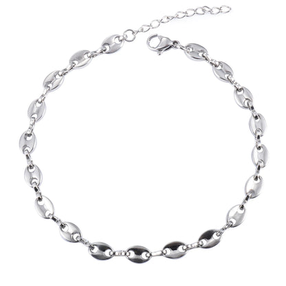 Bracelet Grain de Café Acier Inoxydable 5.2mm pour homme