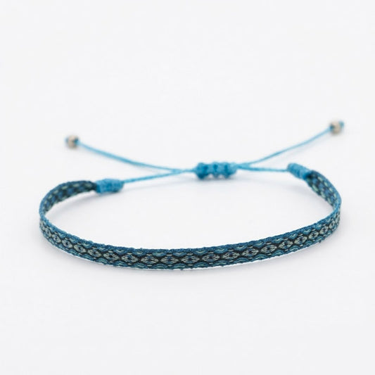 Bracelet Homme Style Brésilien bleu et noir