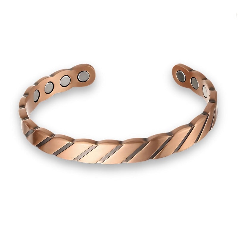 Bracelet Réglable En Cuivre De Thérapie Magnétique Pour Homme Soulagement De La Douleur Arthrite