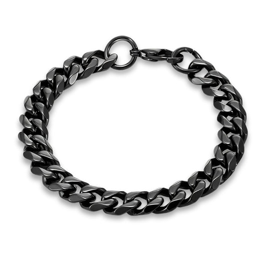 gourmette noir homme